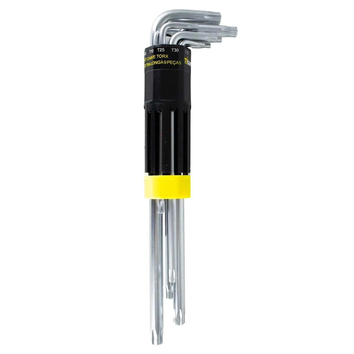 Kit Chave Torx Extra Longa T10,T15,T20,T25,T27,T30,T40,T45,T50 Crv