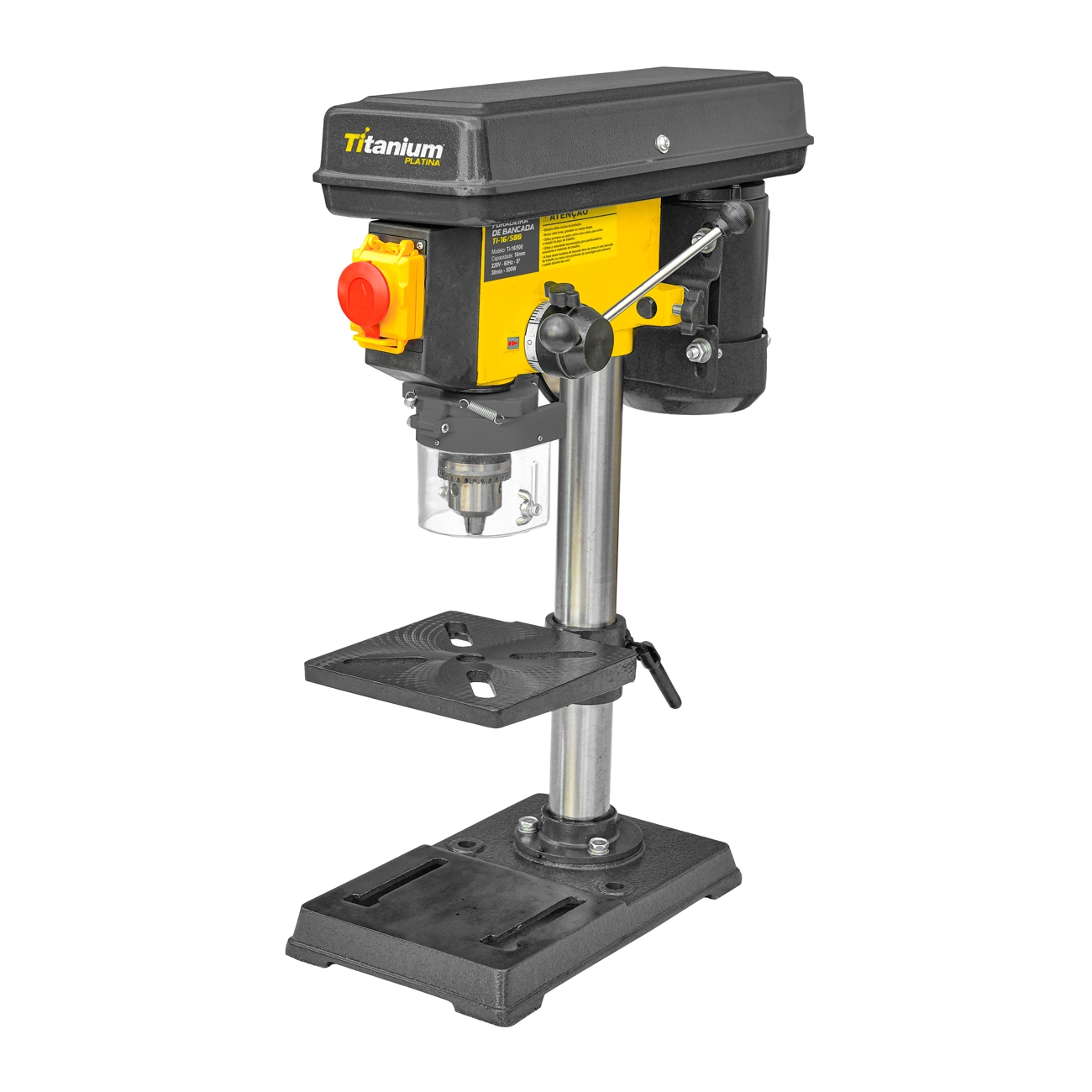 Furadeira De Bancada Ti-16/500 500w - 127v– Monofásica Titanium Platina