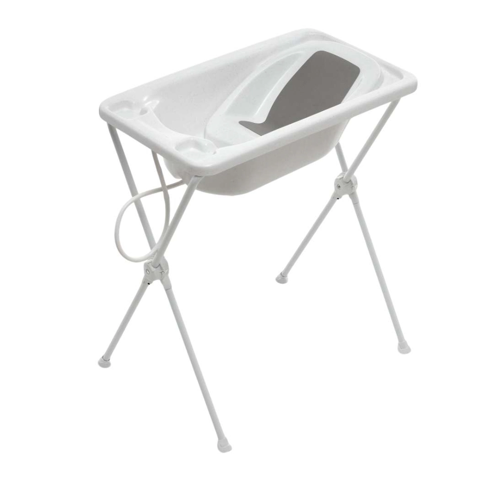 Banheira Bebê Suporte E Redutor Acqua Trio Branca Galzerano