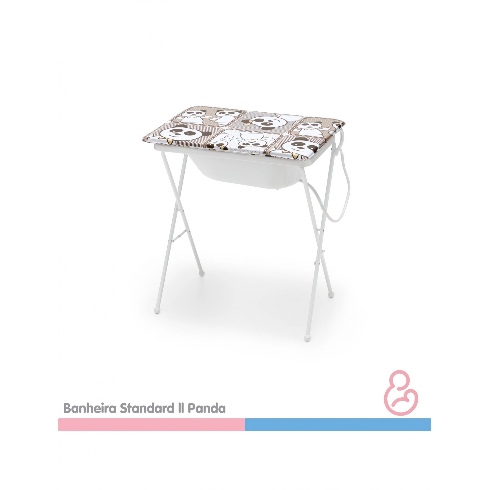 Banheira Bebe Plástica Standard Ll Panda Galzerano