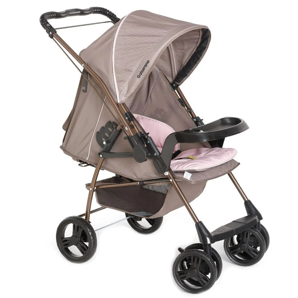 Carrinho Milano Rev Ii Cappuccino Rosa Cpr