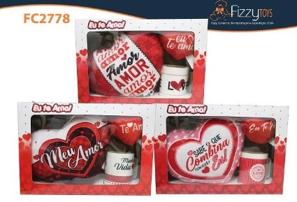 Kit De Presente Eu Te Amo 34cm Ref.fc2778
