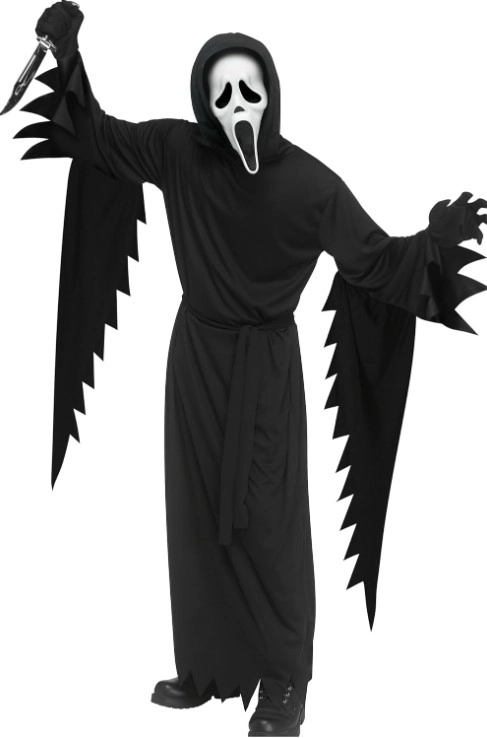 Capa Preta C/babado Desfiado Halloween Ydh