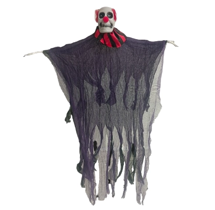 Enf Pendente Caveira Palhaco Sort Halloween Ydh