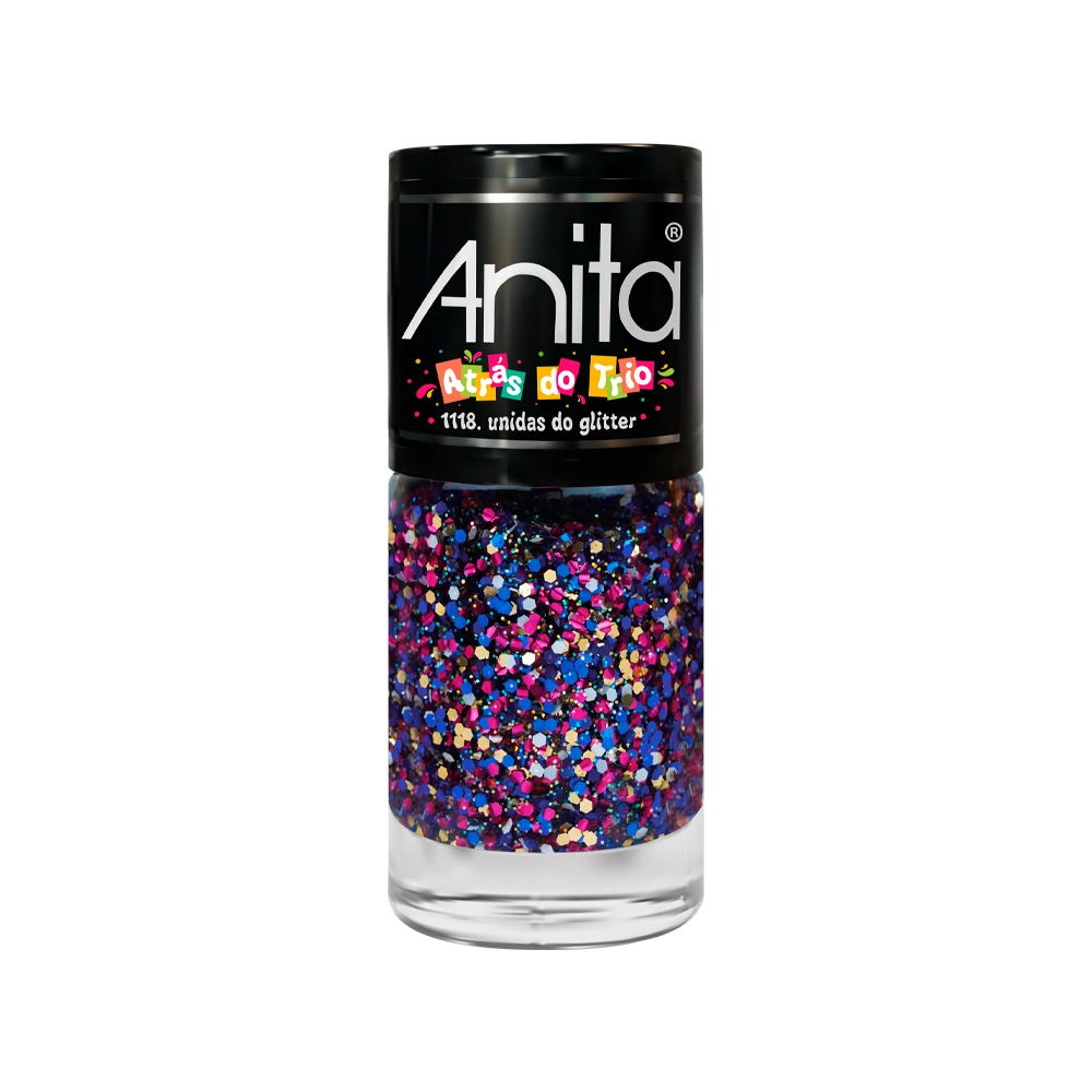 Esm Anita Glitter Atras Do Trio 10ml Unidas Do Glitter 1118