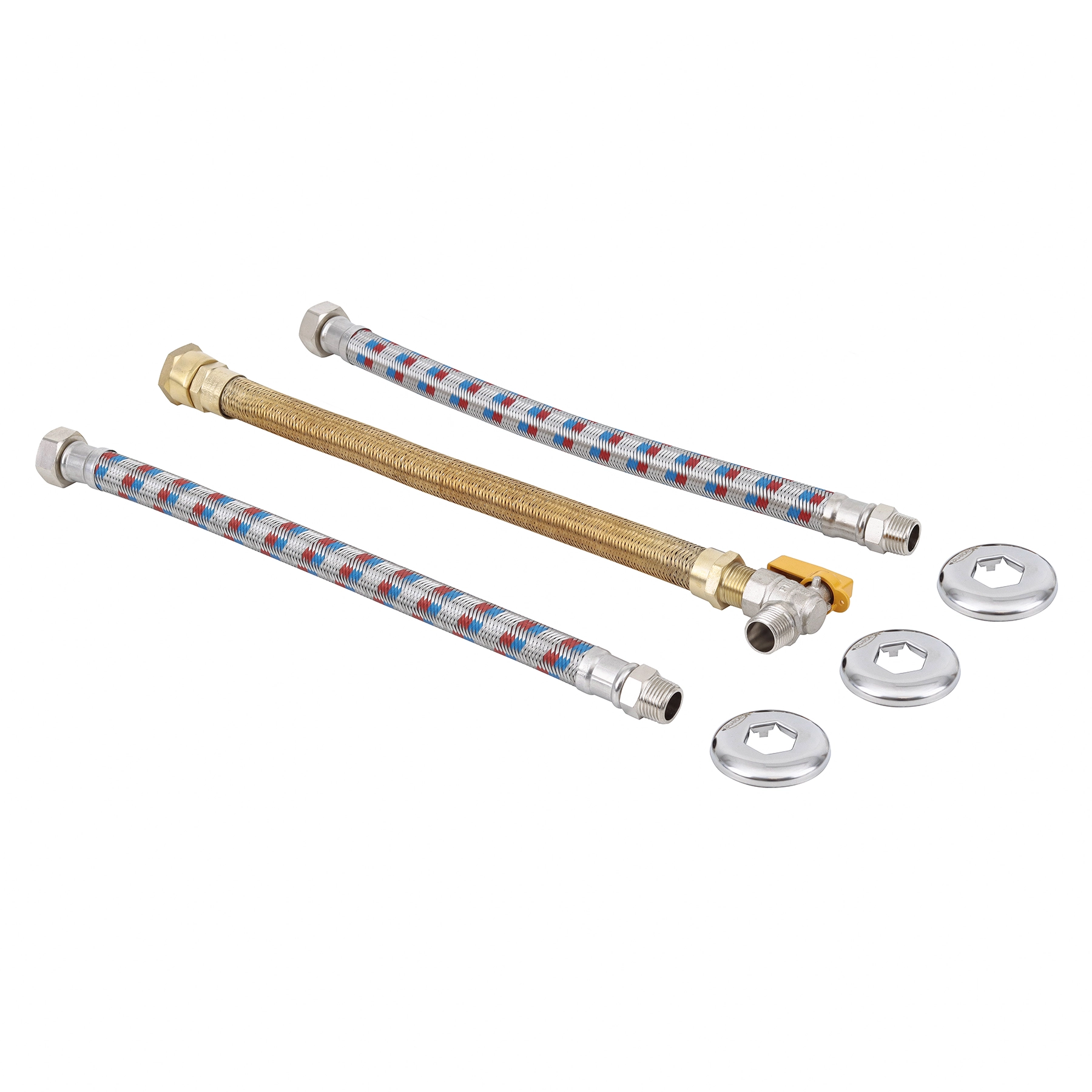 Kit Ligação 40cm Água Quente e Fria 1/2"x3/4" Maqenge