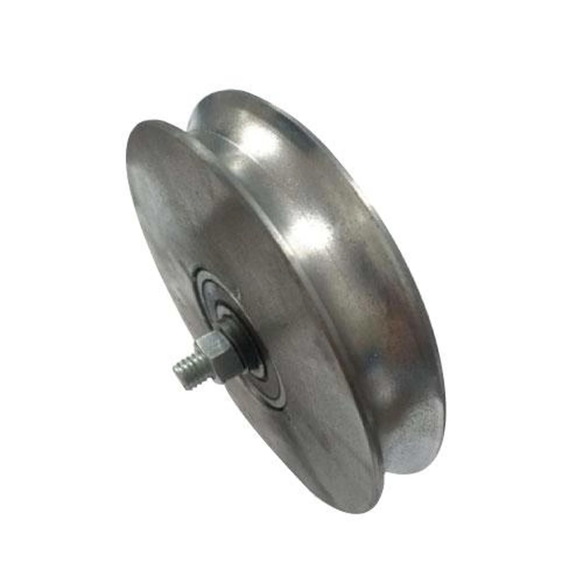 Roldana Ferro Maciça 50mm Tipo U Redonda 1/2 C/ Parafuso - Fabricação Cnc