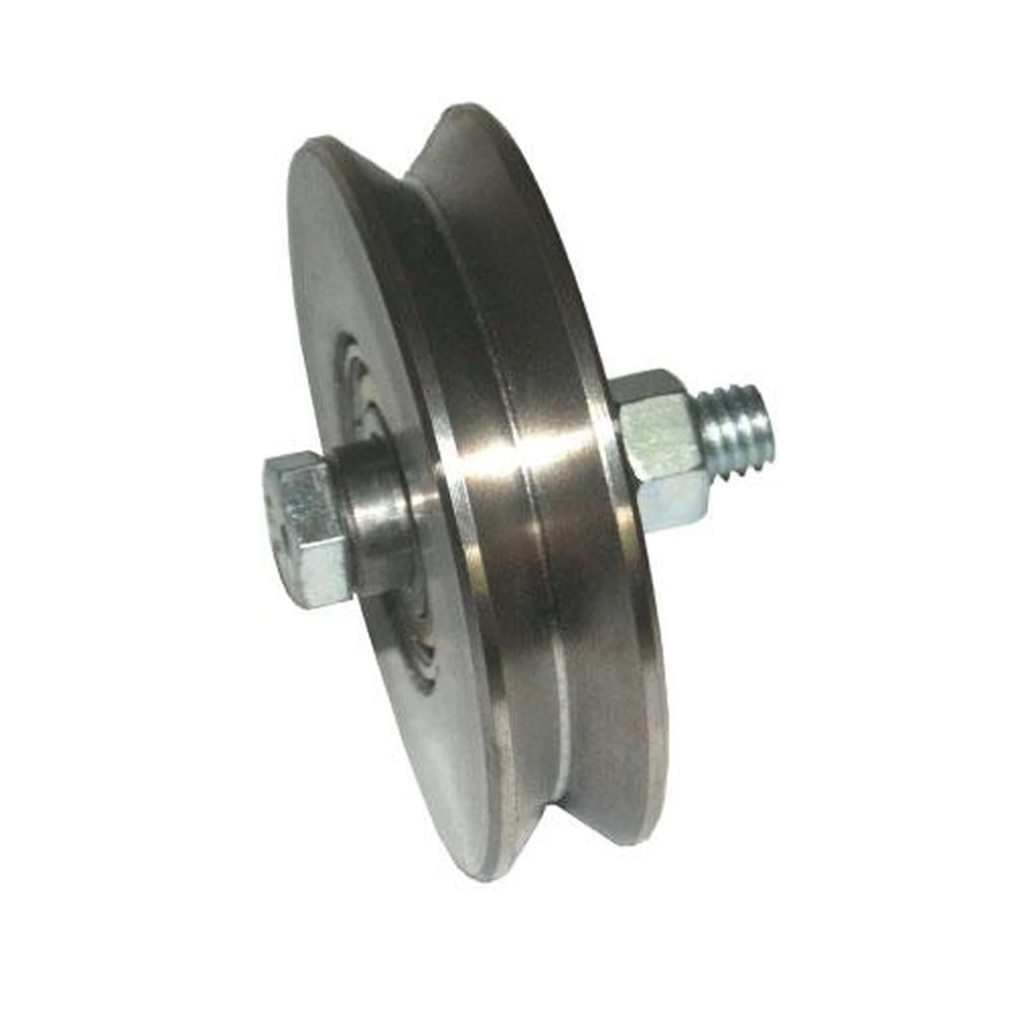 Roldana Ferro Maciça 60mm Tipo U 2 1/2 1/2 - Caixa Fechada Para Portão - Ferrosul