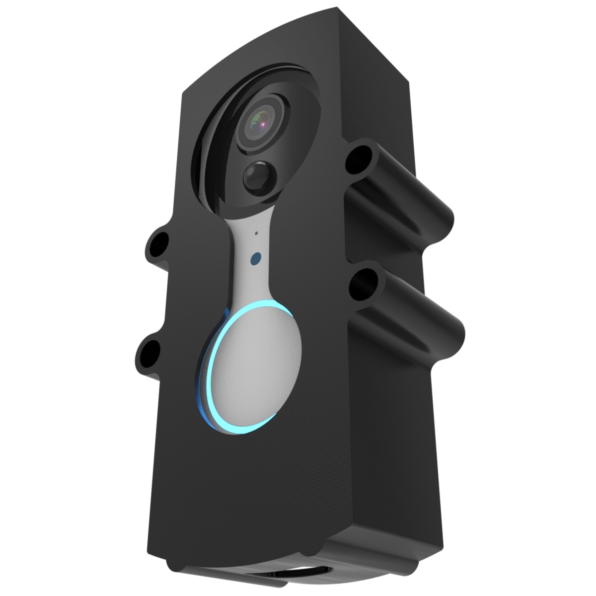 Case Protetor Antivandalismo E Anti Furto Compatível Com Campainha Smart Vídeo Porteiro Positivo Casa Inteligente
