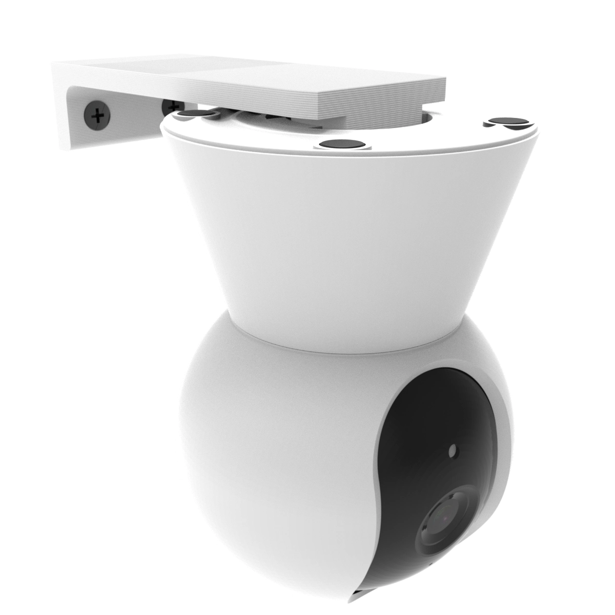 Suporte Stand De Parede Compatível Com Smart Câmera Positivo Bot Wi-fi 360 - Artbox3d
