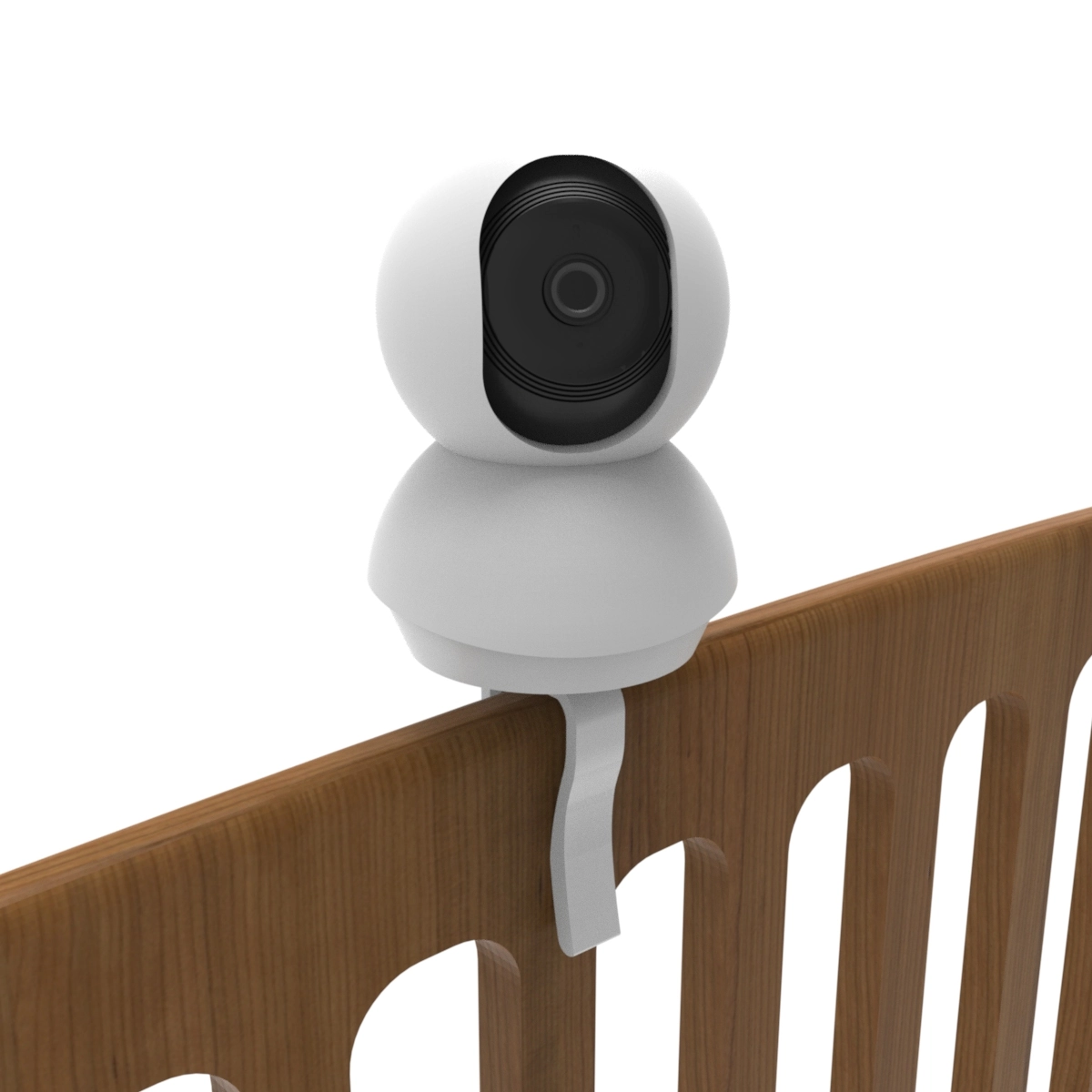 Suporte Tipo Presilha Branco De Fixar Câmera Para Berço Compatível Com Tplink Tapo C200 - Artbox3d