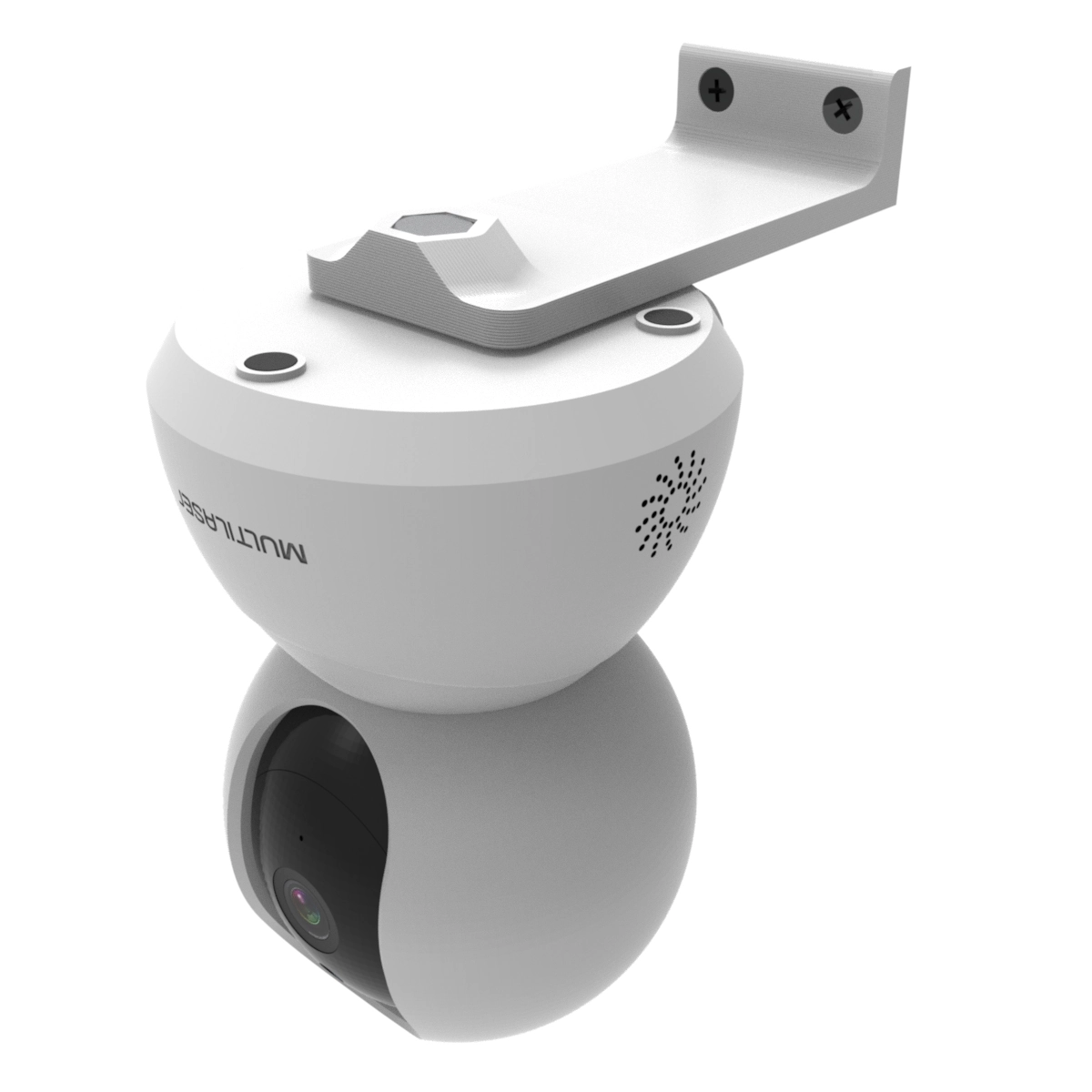 Suporte De Parede Fixo Compatível Com Câmera Multilaser Liv Inteligente Wi-fi Com Visão Horizontal 355° E Vertical 110°
