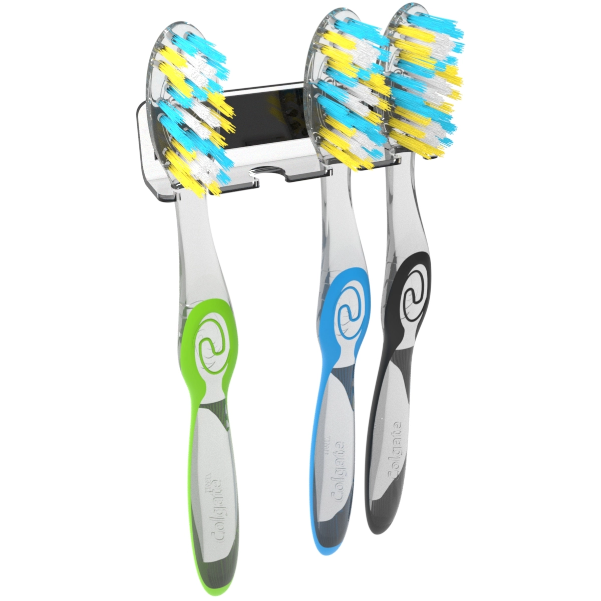 Suporte Porta Organizador De Parede Para 4 Escovas De Dente - Artbox3d