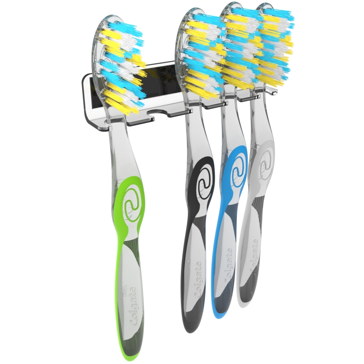 Suporte Porta Organizador De Parede Para 5 Escovas De Dente - Artbox3d