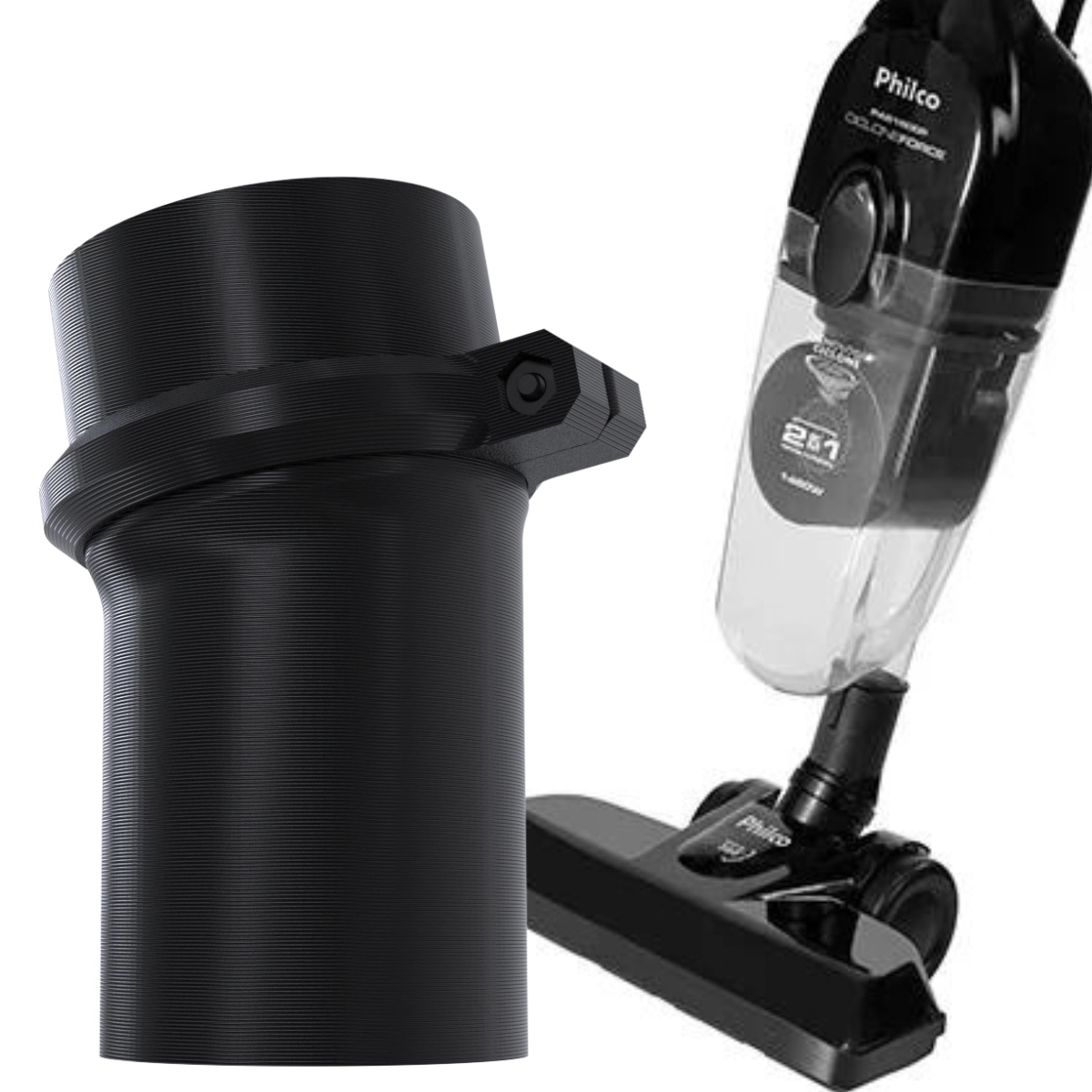 Peça De Reposição Suporte Giratório Para Bocal Compatível Com Aspirador De Pó Philco Pas 1600 P - Artbox3d