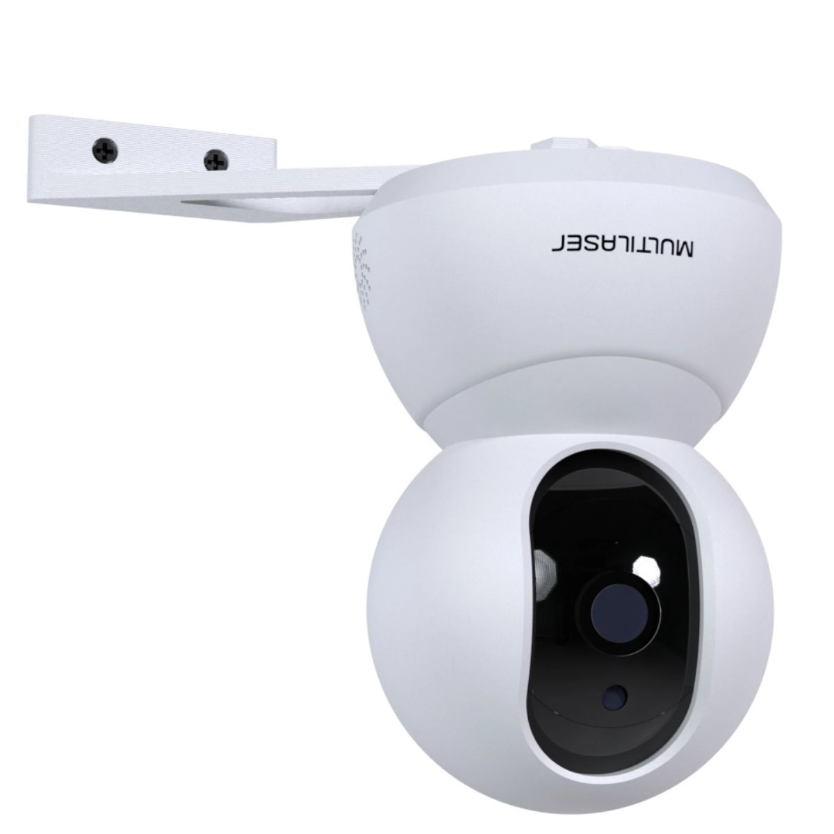 Suporte Para Quina De Parede Compatível Com Câmera Multilaser Liv Positivo 360 Wi-fi E Câmeras Com Rosca Padrão 1/4