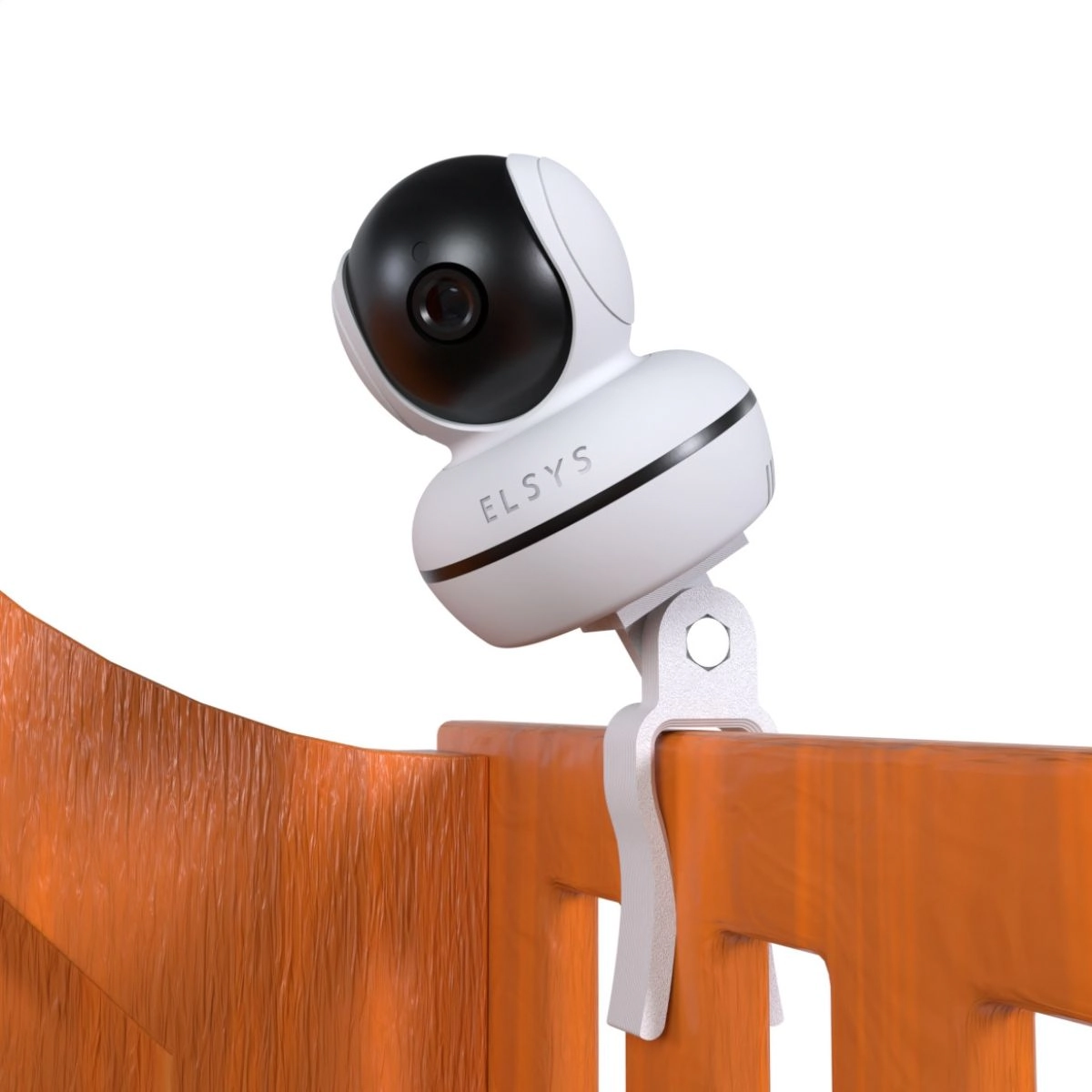 Suporte Angulável Tipo Presilha De Berço Compatível Com Câmera Wi-fi Inteligente Elsys Esc-wr5f