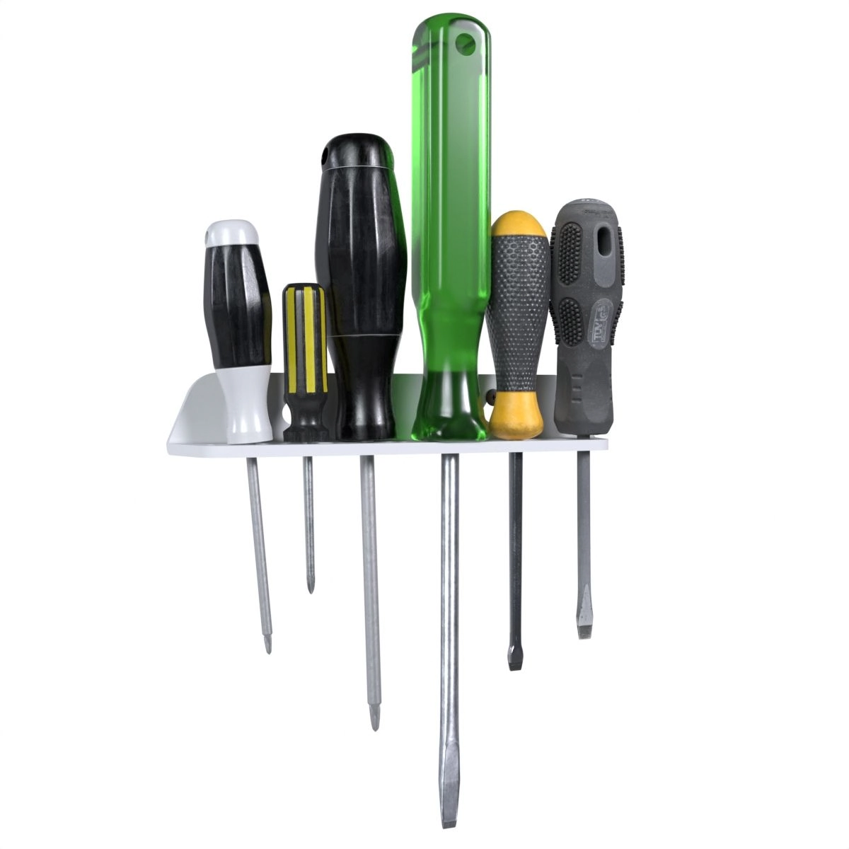Suporte Stand Organizador De Parede Compatível Com 6 Chaves Philips Fenda Universal