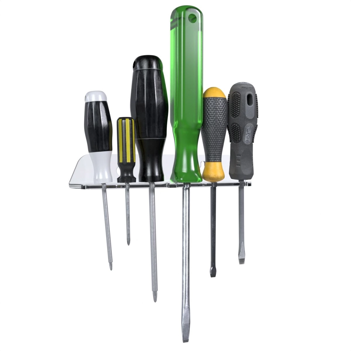 Suporte Stand Organizador De Parede Compatível Com 6 Chaves Philips Fenda Universal