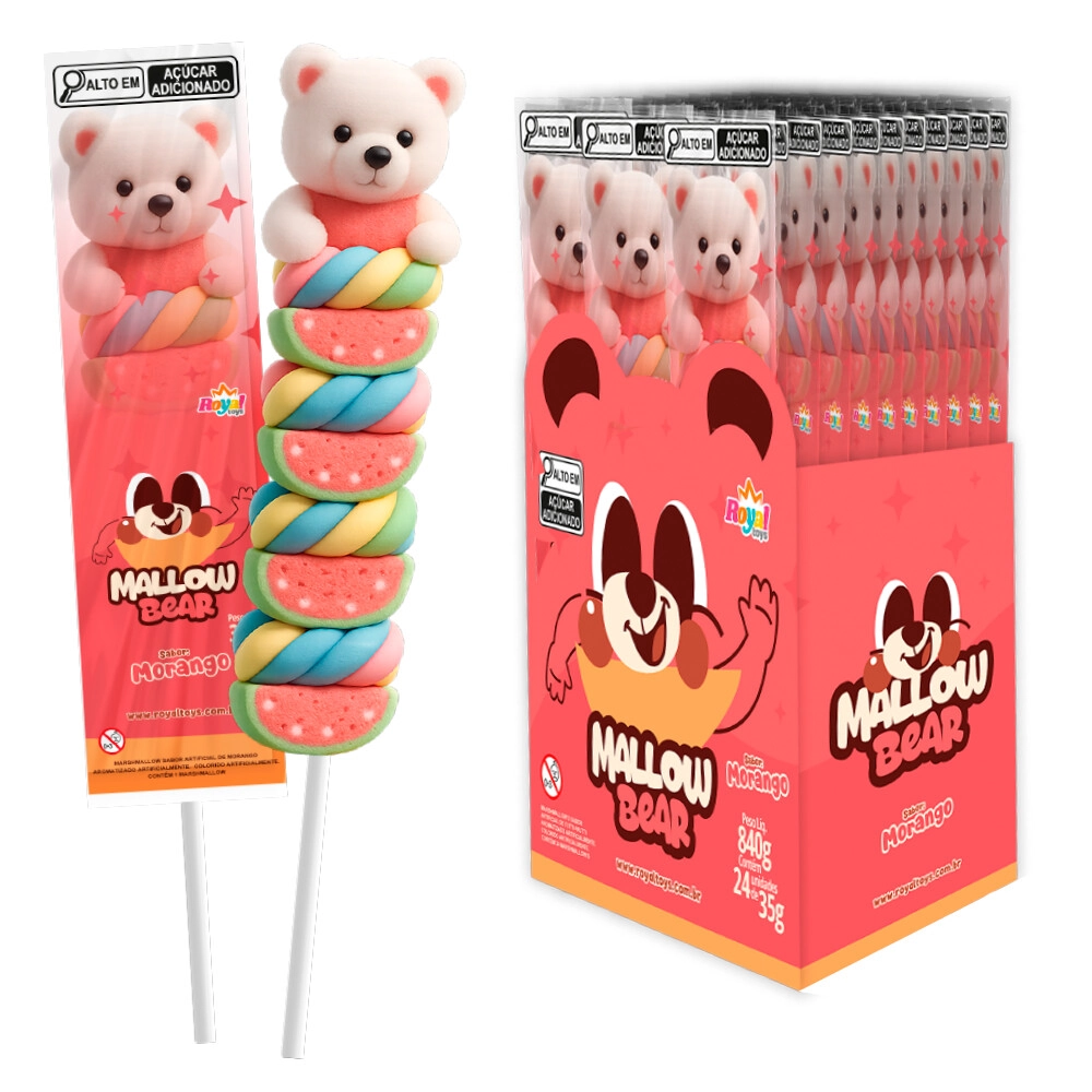 Marsmallow Mallow Bear Morango 35g