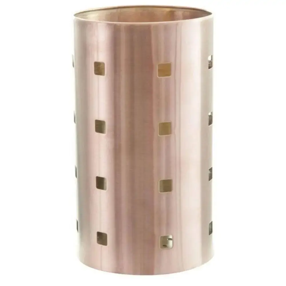 Porta Utensílios Vazado em Aço 17 cm Bronze - Mimo Style