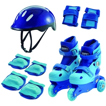 Patins In Line Ajust Azul 30 33 Ref Kt19ap