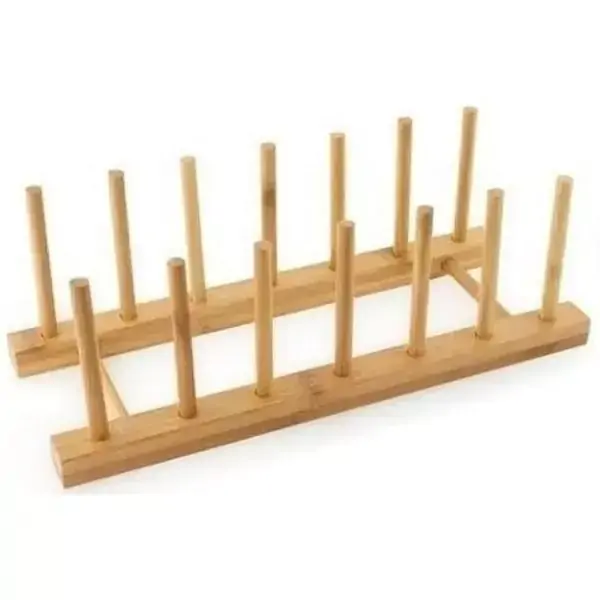 Suporte Escorredor de Pratos em Bambu ECO Kitchen Mimo STYLE BM19162