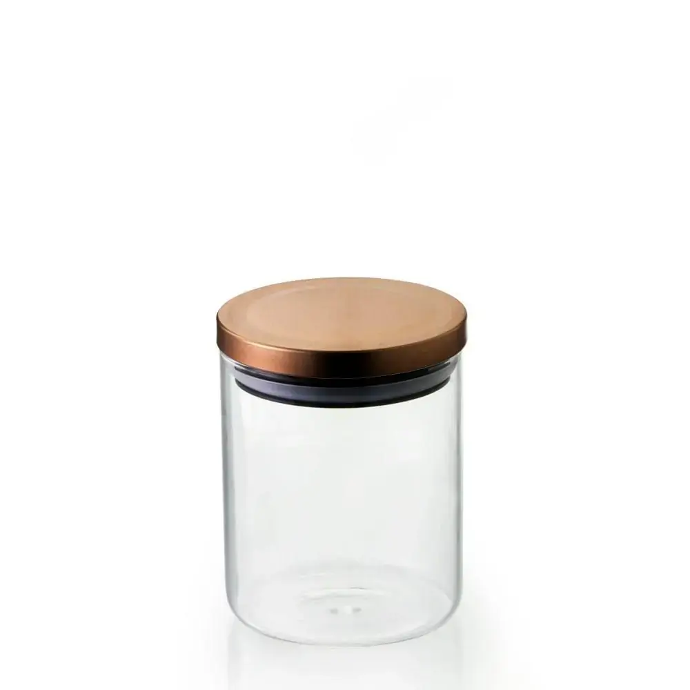 Pote Hermético de Vidro Borossilicato Tampa Bronze 750 ml - Mimo Style