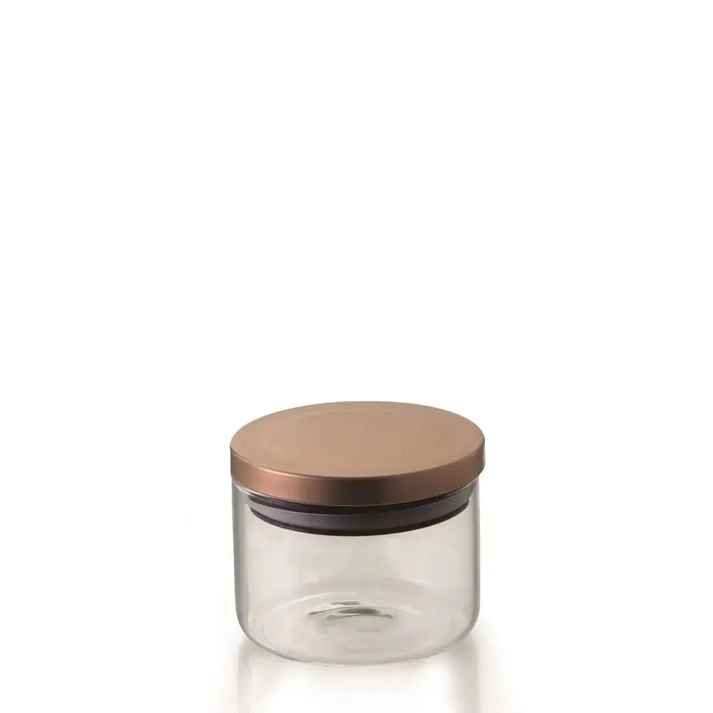 Pote Hermético de Vidro Borossilicato Tampa Bronze 370 ml - Mimo Style