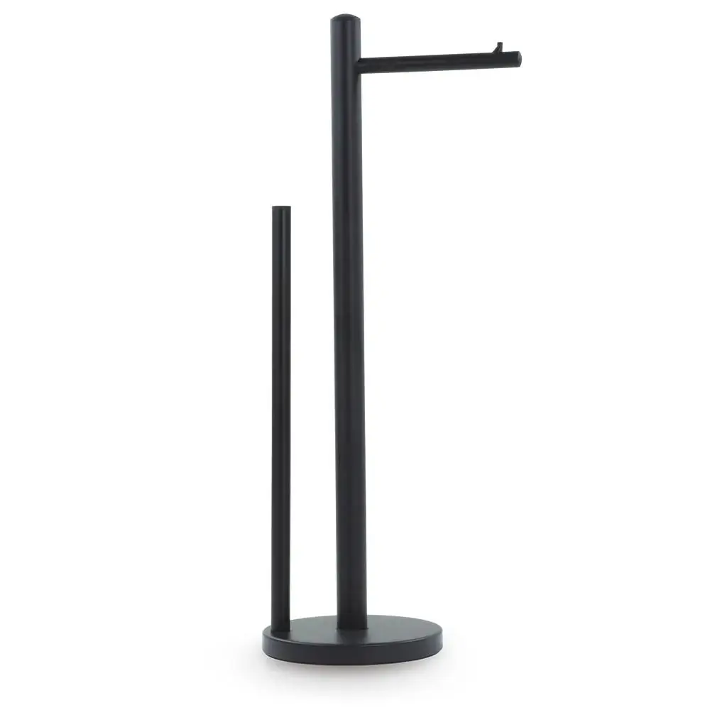 Porta Papel Higiênico de Chão Black Banheiro Inox Mimo