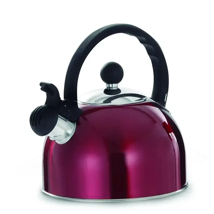 Chaleira Vermelha Em Inox Mimo