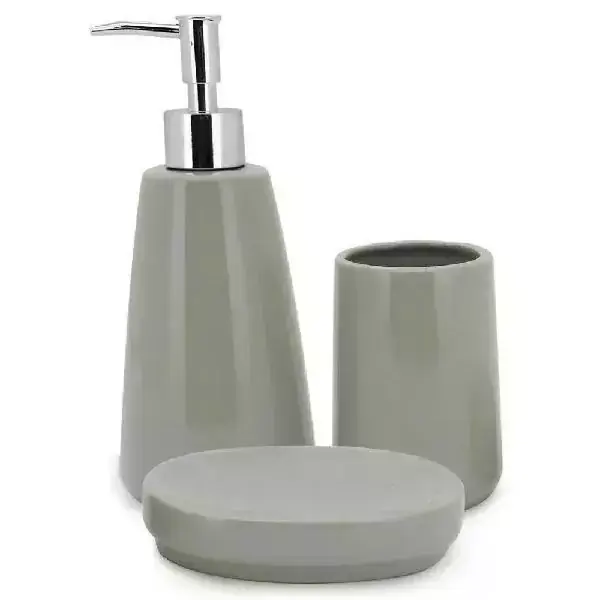 Conjunto Para Banheiro Pale Verde 3 Peças Mimo STYLE BH20103 7089