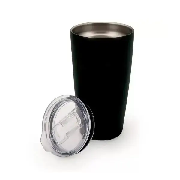 Copo Termico Parede Dupla INOX BLACK com Tampa 590ML Mimo STYLE AJ20036 7137