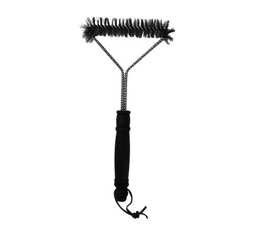Escova Para Limpar Grelha Com 3 Lados Com Cerdas Em Aço 31.5 Cm - Mimo Style - Ah20303