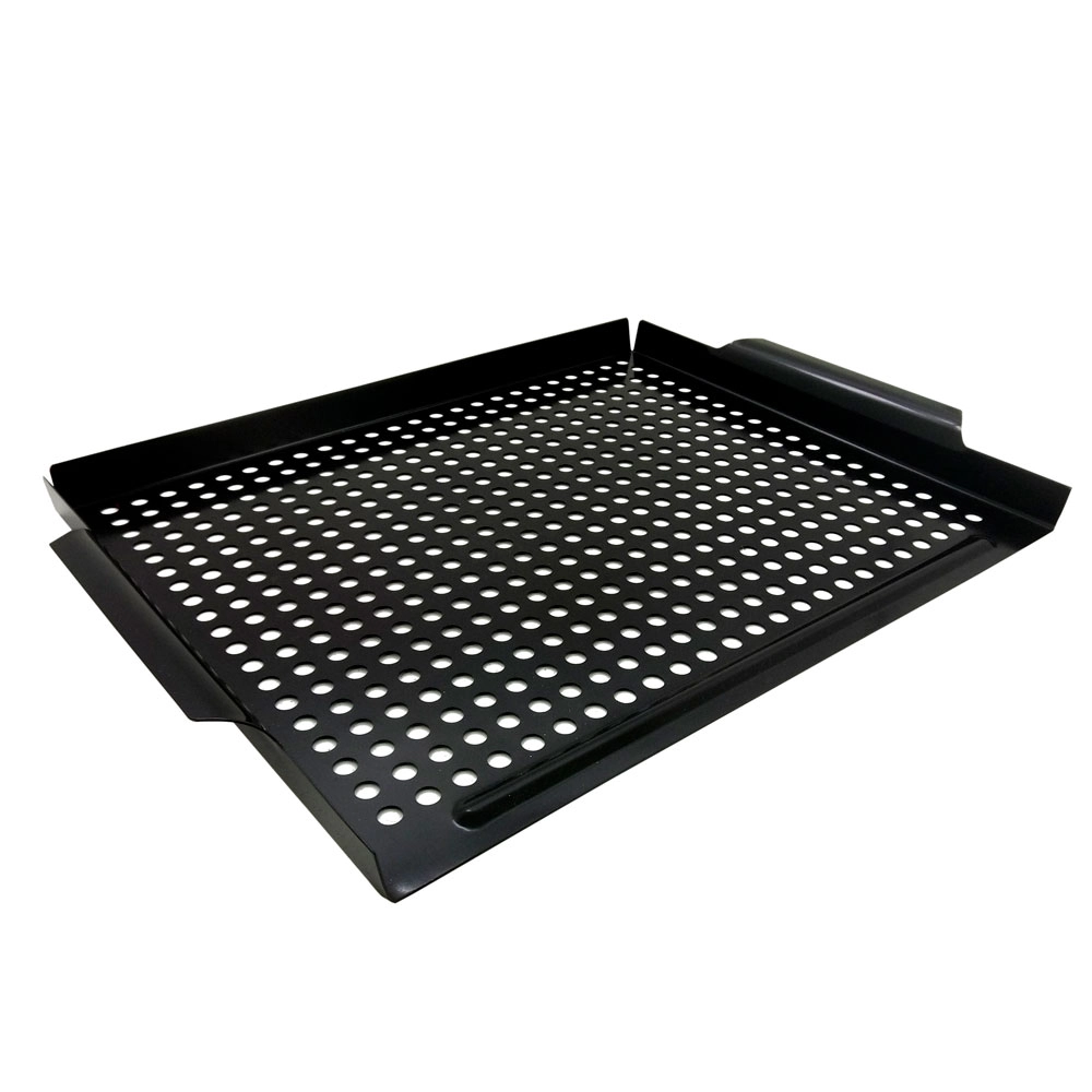 Bandeja Mimo Style Perfurada De Aço Inox Para Grelha Antiaderente