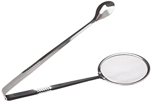 Mimo Style Escumadeira Para Fritura Com Pegador, Feita Inteiramente Em Aço Inoxidável. Possui Rede P