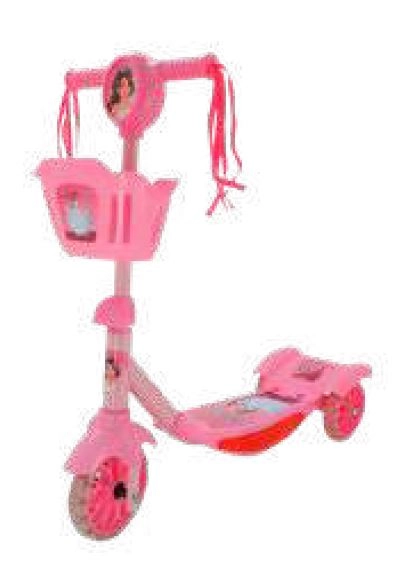 Patinete Cestinha/luz Princesa Ref.8731