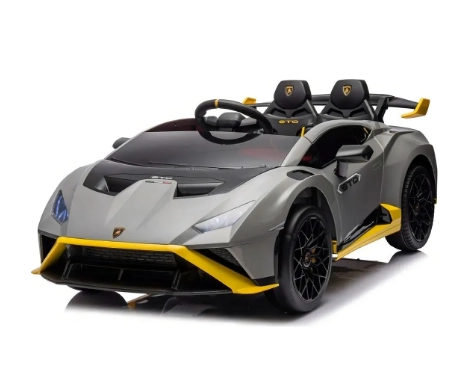 Carro Elet Lamborghini Cinza 24v 10492 Zyppy