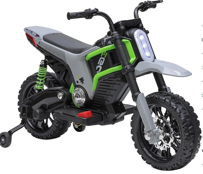 Moto Eletrica Zs Verde 12v