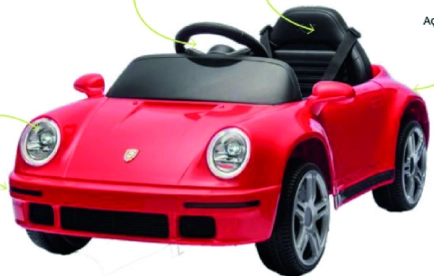 Ce25115 Carro Ruf Psh Vermelho 12v