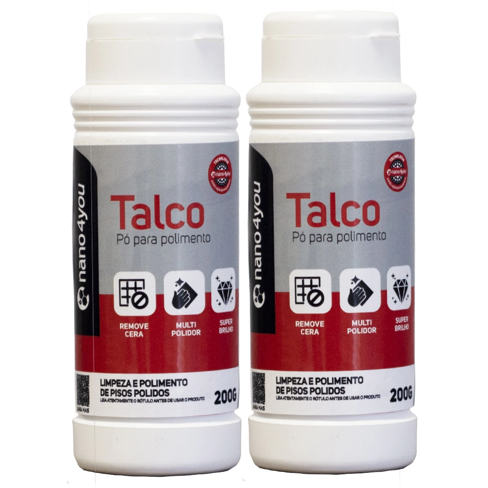 Kit 2 Talco Removedor De Cera Para Porcelanato 2x200g - Nano4you