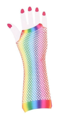 Luva Arrastao Longa Arco Iris
