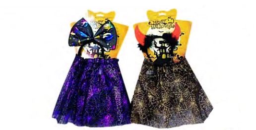 Kit Tiara/saia Halloween Sort Bazar Importadora