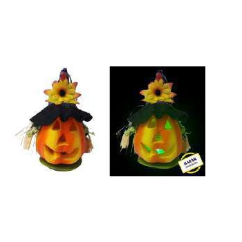 Adorno Luminoso Halloween Abobora 15cm Pa1047 Ab