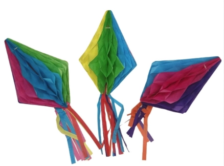 Balao Sanfonado Junino Colorido 15cm Bazar Importadora