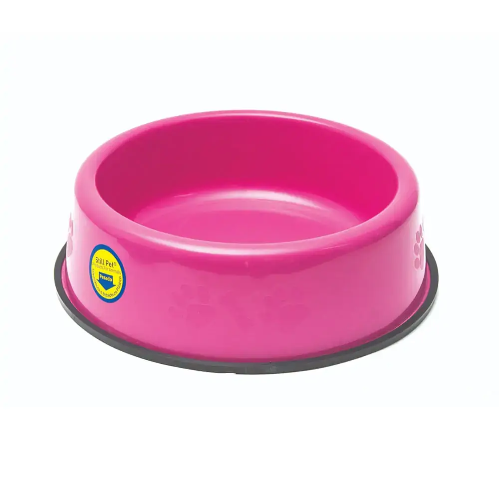 Comedouro Pesado Pata Osso Grande 2500ml Rosa Still Pet Un
