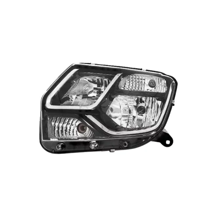 Farol Principal RENAULT DUSTER Lado Esquerdo Máscara Negra - CAMBUCI IMPORTS 059599