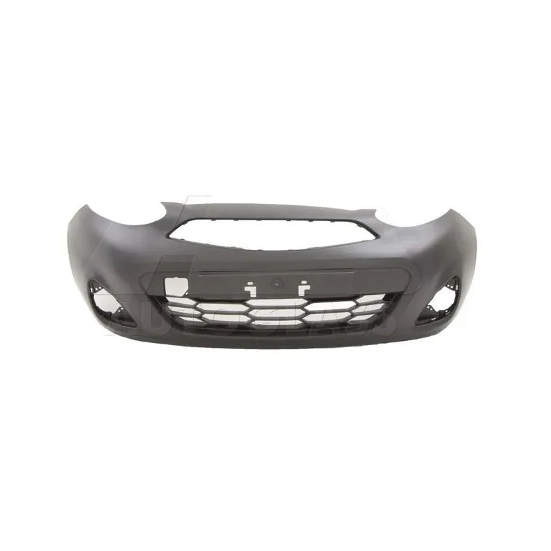 Para-choque Dianteiro NISSAN MARCH Preto Liso com Furo - CAMBUCI IMPORTS 060311