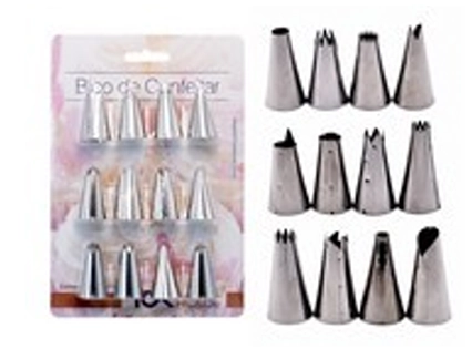 Bicos P/ Decorar Bolo 12pcs 1364 / Gtin 45870