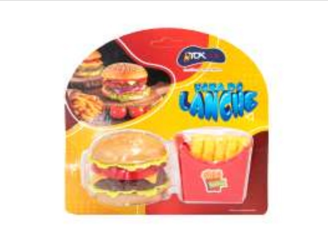 Hora Do Lanche Hamburguer Batata 20x20cm